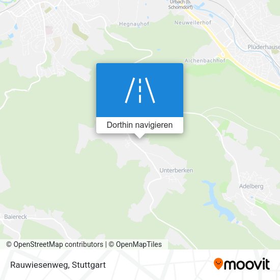 Rauwiesenweg Karte