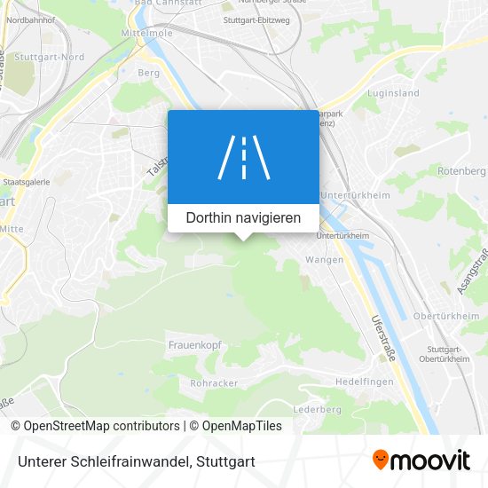 Unterer Schleifrainwandel Karte