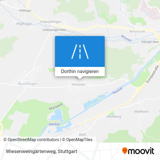 Wiesenweingärtenweg Karte