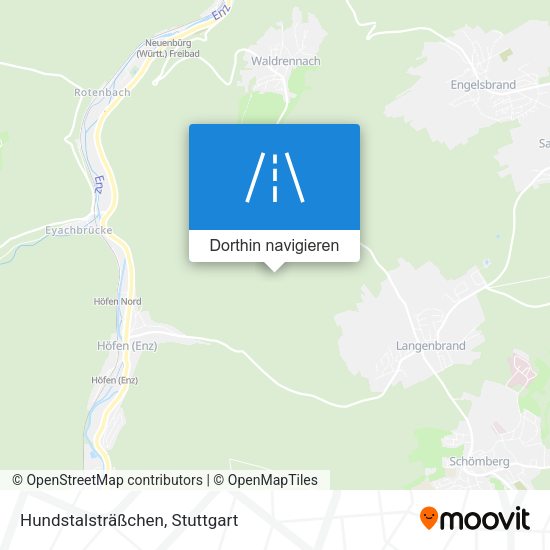 Hundstalsträßchen Karte