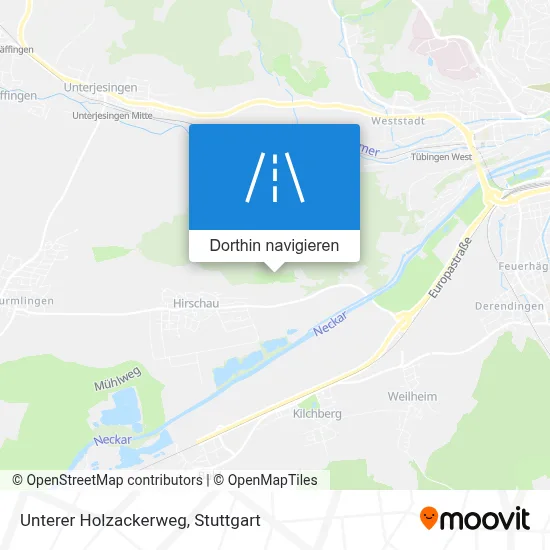 Unterer Holzackerweg Karte