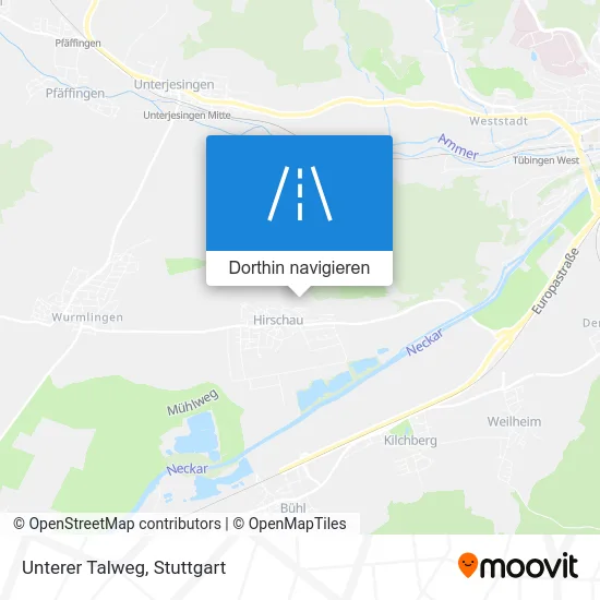 Unterer Talweg Karte