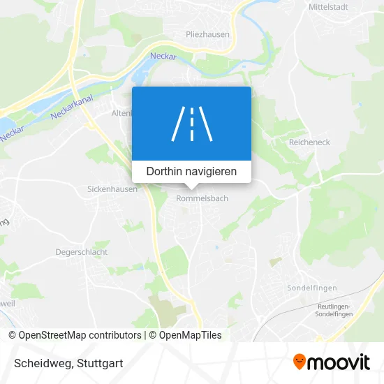 Scheidweg Karte