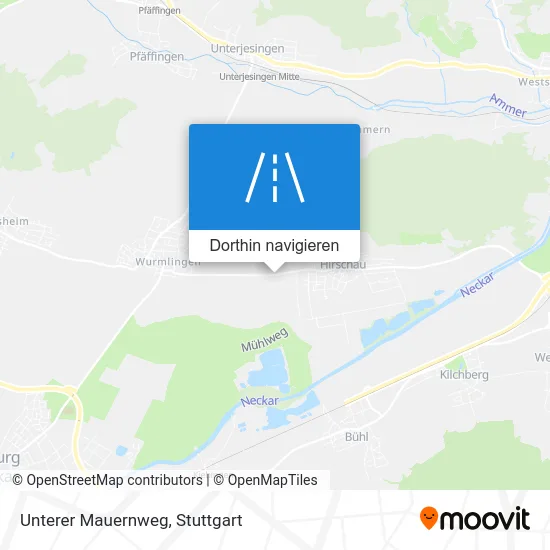 Unterer Mauernweg Karte