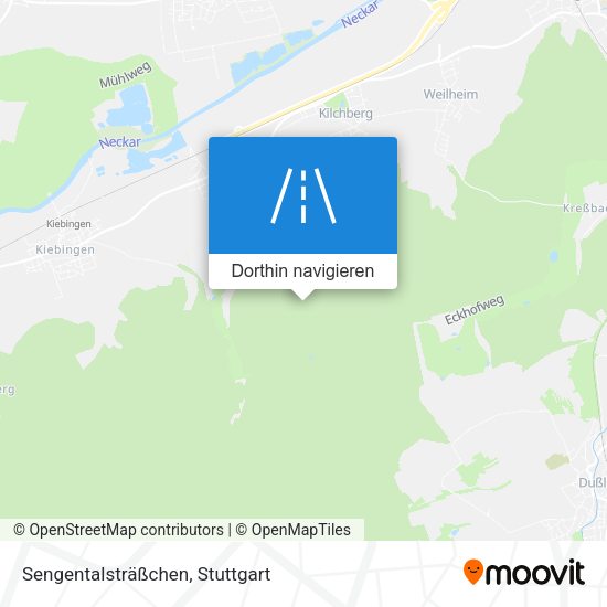 Sengentalsträßchen Karte