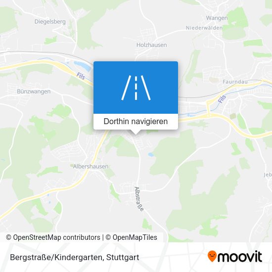 Bergstraße/Kindergarten Karte