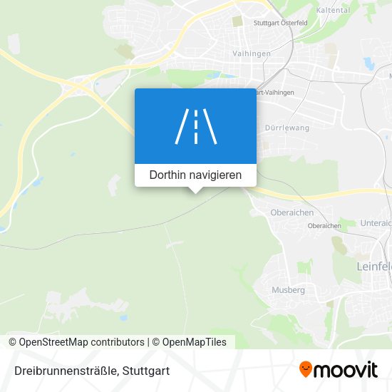 Dreibrunnensträßle Karte