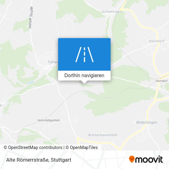 Alte Römerrstraße Karte