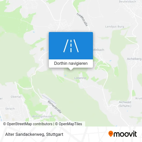 Alter Sandackerweg Karte