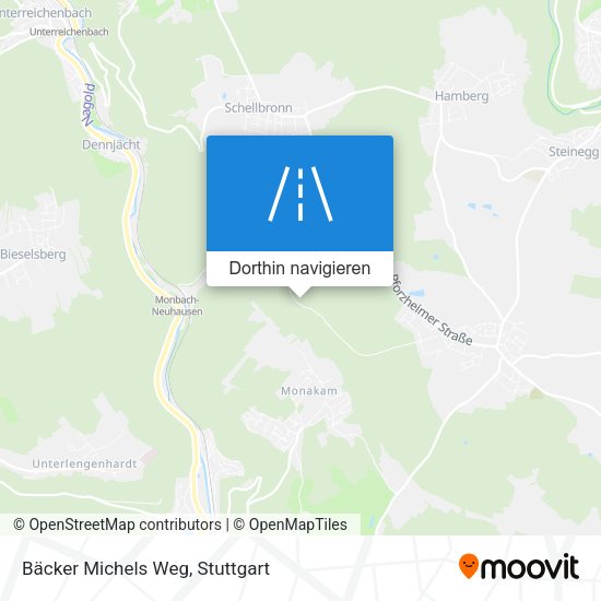 Bäcker Michels Weg Karte