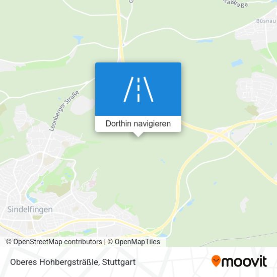 Oberes Hohbergsträßle Karte