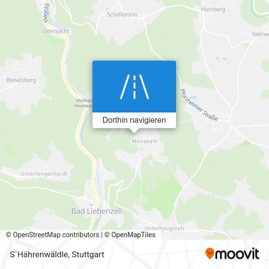 S´Hährenwäldle Karte