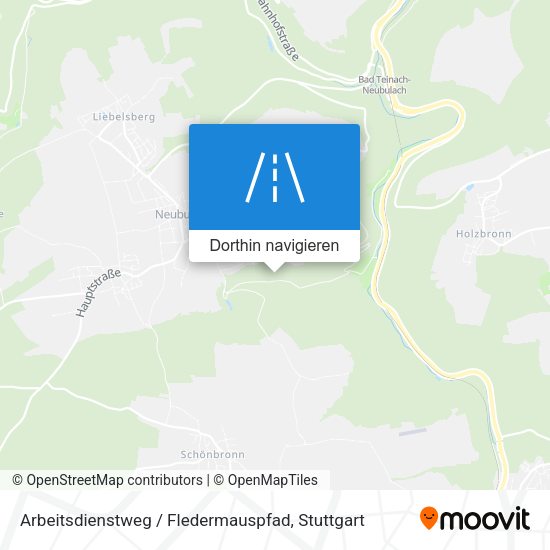 Arbeitsdienstweg / Fledermauspfad Karte