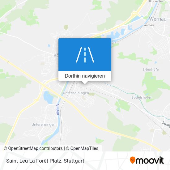 Saint Leu La Forêt Platz Karte