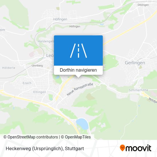 Heckenweg (Ursprünglich) Karte