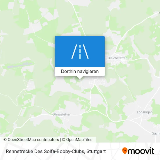 Rennstrecke Des Soifa-Bobby-Clubs Karte