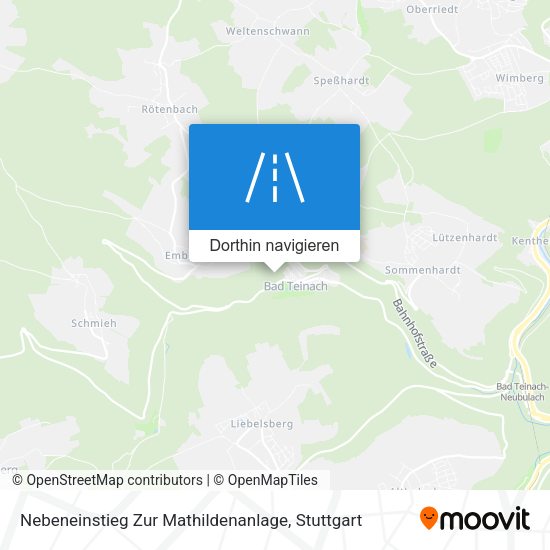 Nebeneinstieg Zur Mathildenanlage Karte