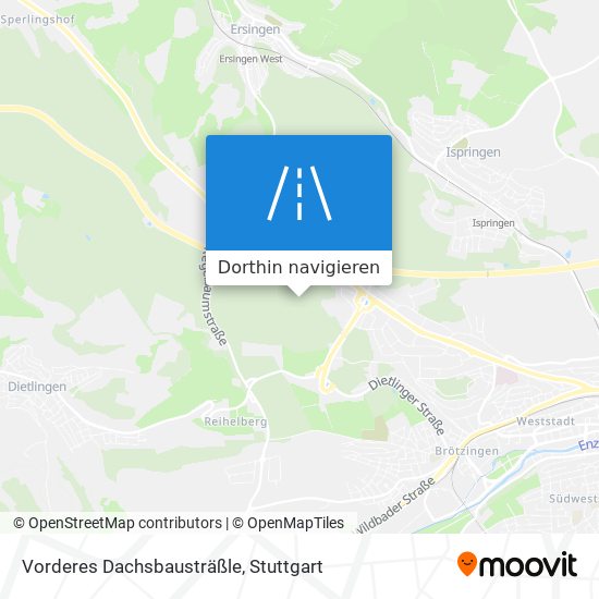 Vorderes Dachsbausträßle Karte