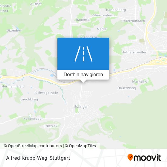 Alfred-Krupp-Weg Karte