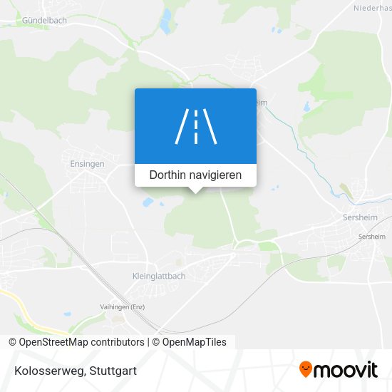 Kolosserweg Karte