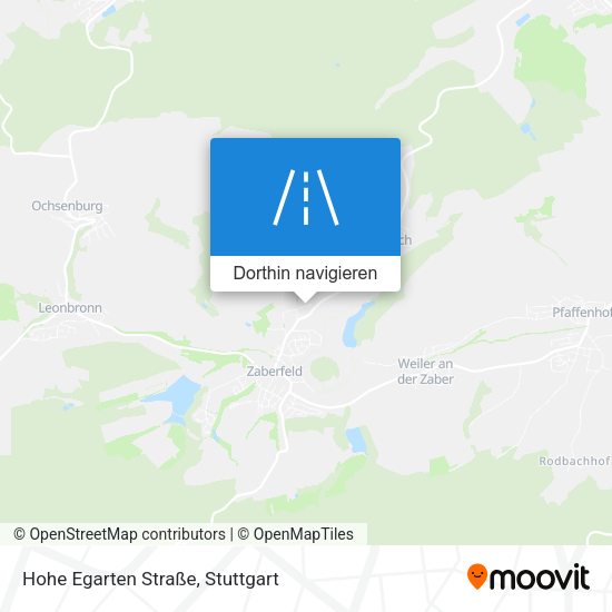 Hohe Egarten Straße Karte