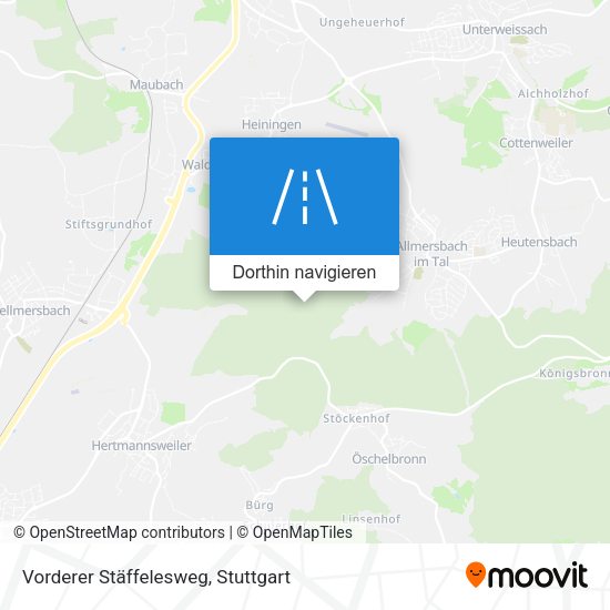 Vorderer Stäffelesweg Karte