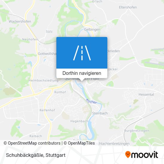 Schuhbäckgäßle Karte