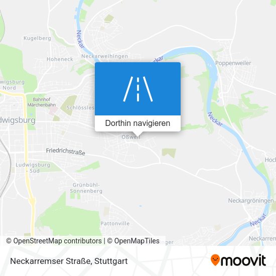 Neckarremser Straße Karte