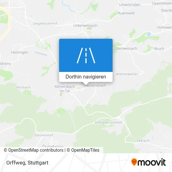 Orffweg Karte