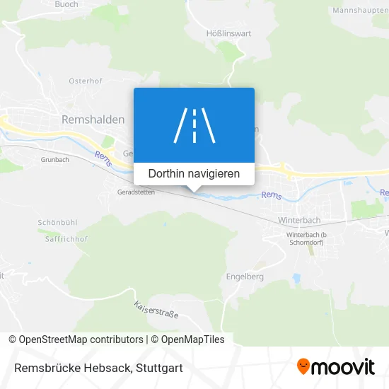 Remsbrücke Hebsack Karte