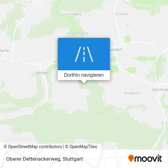 Oberer Dettenackerweg Karte