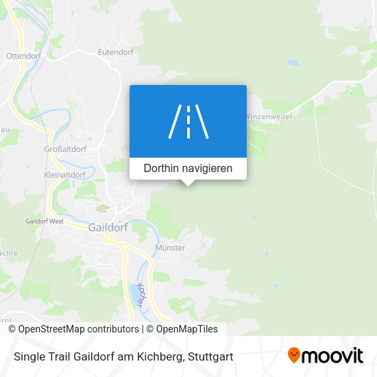 Single Trail Gaildorf am Kichberg Karte