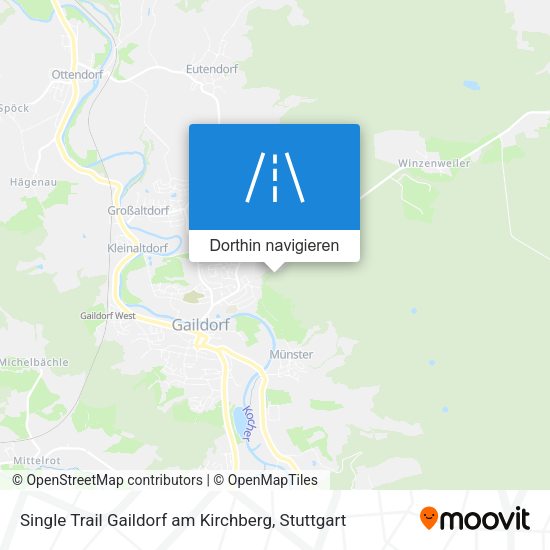 Single Trail Gaildorf am Kirchberg Karte