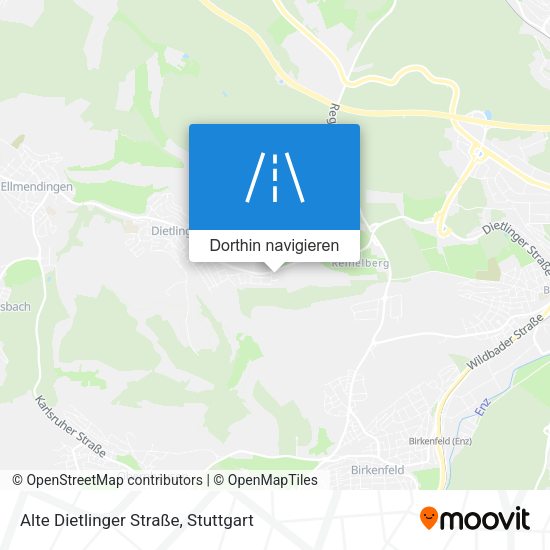 Alte Dietlinger Straße Karte