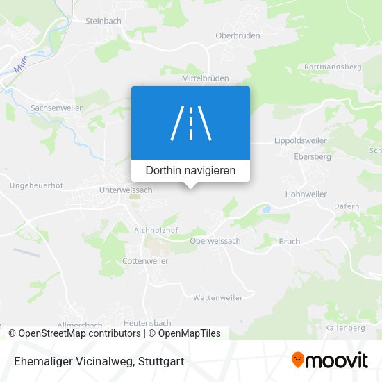 Ehemaliger Vicinalweg Karte