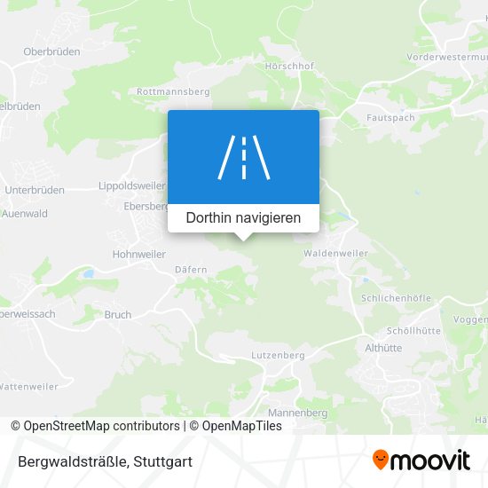 Bergwaldsträßle Karte