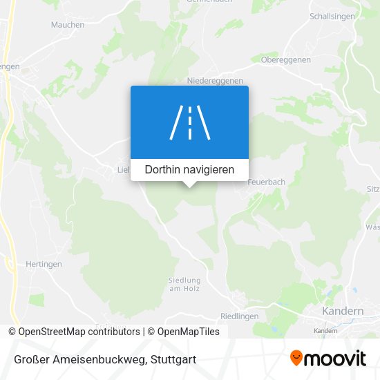 Großer Ameisenbuckweg Karte