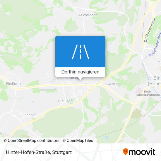 Hinter-Hofen-Straße Karte