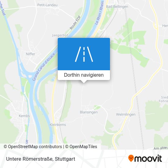 Untere Römerstraße Karte