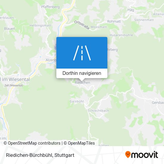 Riedichen-Bürchbühl Karte