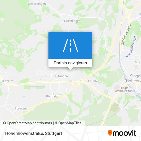 Hohenhöwenstraße Karte