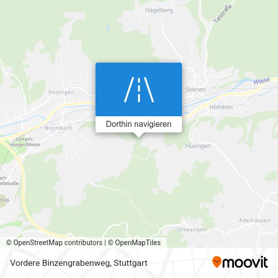 Vordere Binzengrabenweg Karte