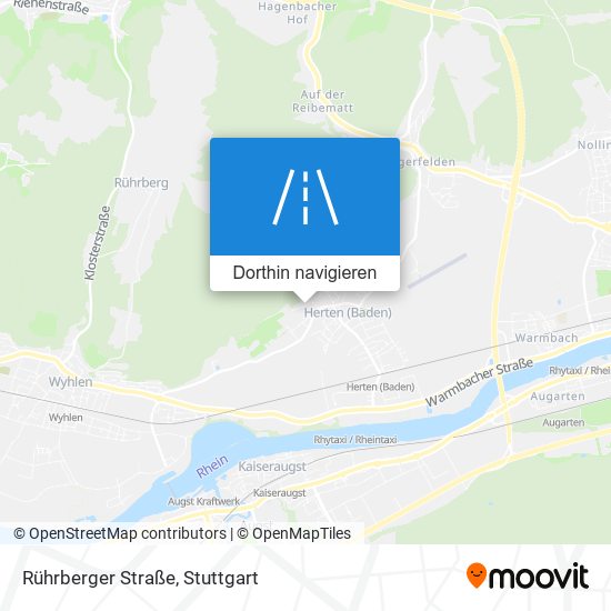 Rührberger Straße Karte