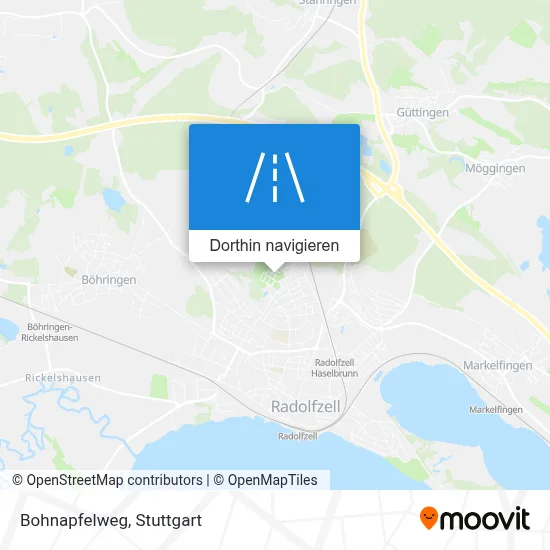 Bohnapfelweg Karte