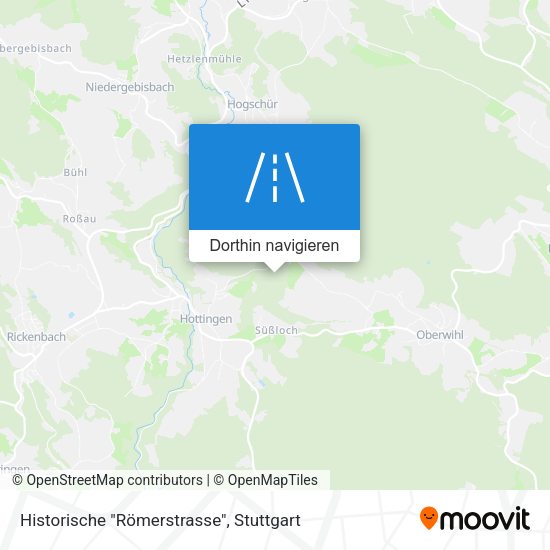 Historische "Römerstrasse" Karte