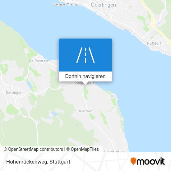Höhenrückenweg Karte