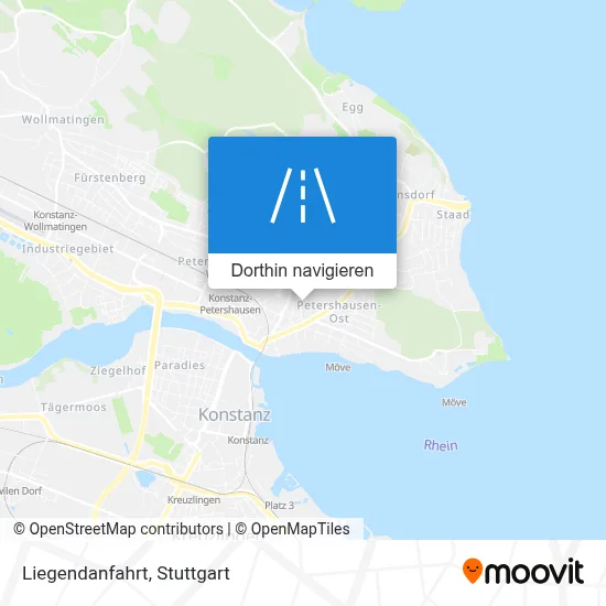 Liegendanfahrt Karte