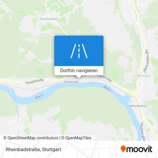 Rheinbadstraße Karte