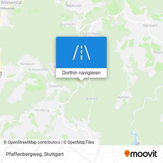 Pfaffenbergweg Karte