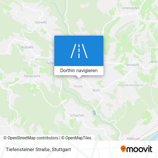 Tiefensteiner Straße Karte